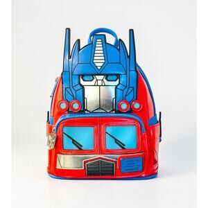 Loungefly Transformers Optimus Prime Light-Up Cosplay Mini Backpack NWT
